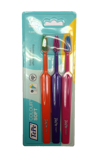 Obrázek z TePe Colour Soft měkký zubní kartáček 3 ks 