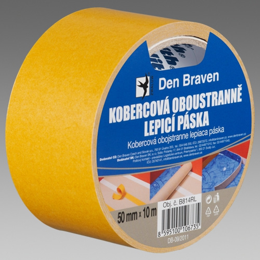 Obrázek z Den Braven Kobercová oboustranně lepicí páska 50 mm x 10 m 