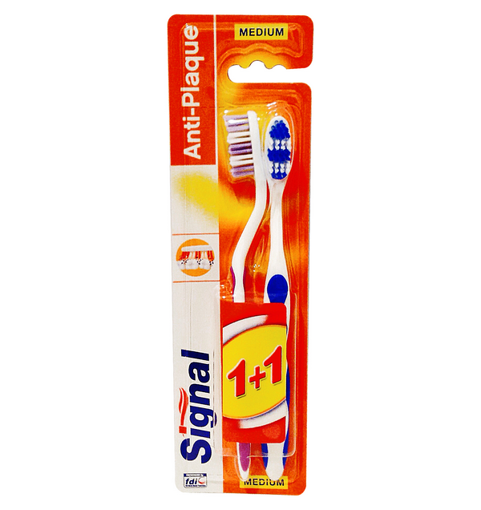 Obrázek z Signal Anti-Plaque střední 2 ks 