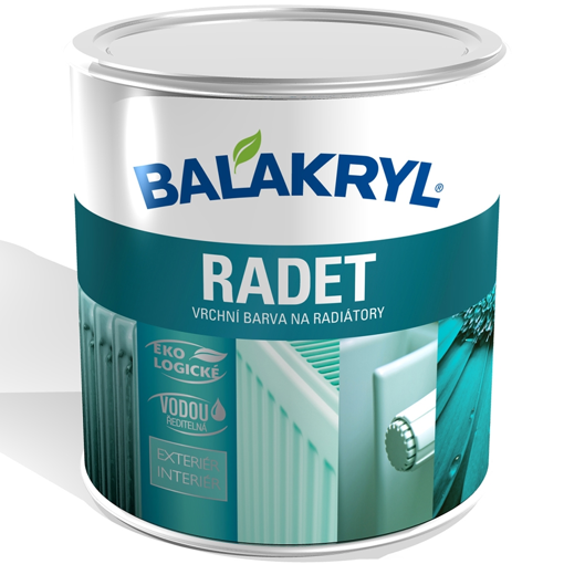 Obrázek z Balakryl Radet vrchní barva na radiátory slonová kost LESK 0603 0,7 kg 