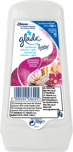 Obrázek z Glade by Brise Osvěžovač vzduchu v gelu Japonská zahrada 150 g 