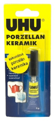 Obrázek z UHU Sekundové lepidlo na porcelán a keramiku 3 g 