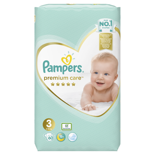 Obrázek z Pampers Premium Care 3 midi 6-10 kg 60 ks 