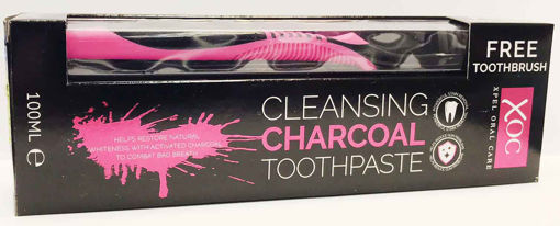 Obrázek z Charcoal bělící zubní pasta s aktivním uhlím 100 ml + zubní kartáček 