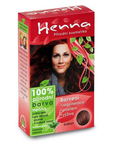 Obrázek z Henna 100% přírodní barva na vlasy Kaštan 