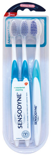 Obrázek z Sensodyne Advanced Clean Triopack Zubní kartáček Extra Soft 3 ks 