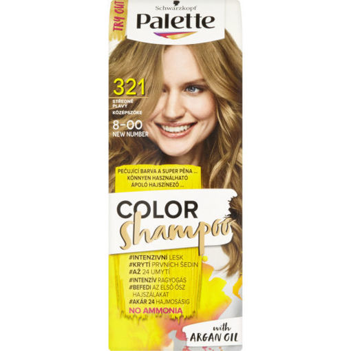 Obrázek z Palette Color Shampoo 321, 8-00 středně plavý 