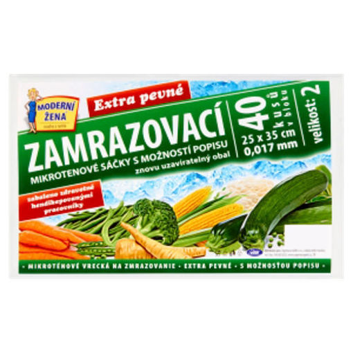 Obrázek z Q-Clean sáčky zamražovací s možností popisu 25 x 35 cm 40 ks 