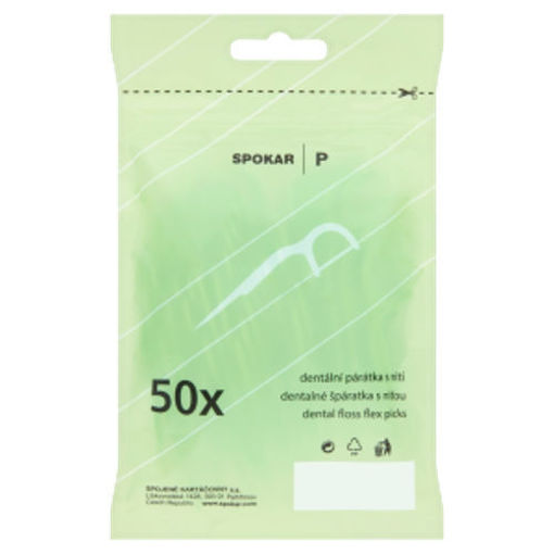 Obrázek z Spokar P Dentální párátka s nití 50 ks 