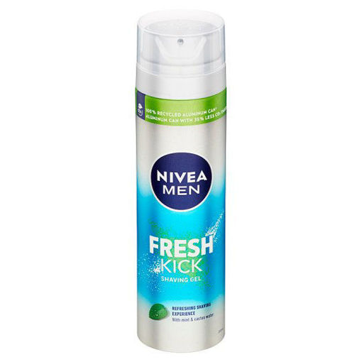 Obrázek z Nivea For Men Fresh Kick gel na holení pro muže 200 ml 