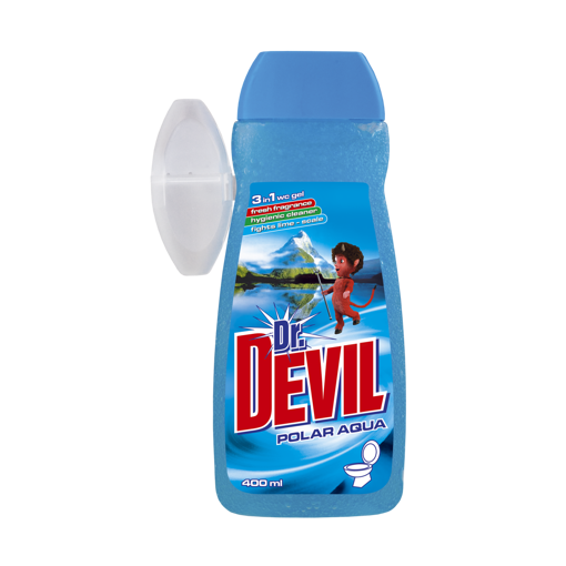Obrázek z Dr. Devil tekutý WC gel Polar Aqua 3v1 400 ml 