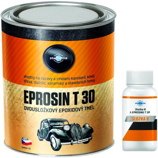 Obrázek z Eprosin T-30 epoxidový tmel na opravy karoserií + tvrdidlo 400 g 