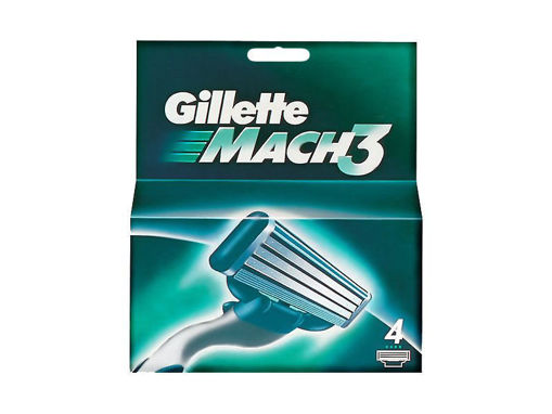 Obrázek z Gillette Mach 3 náhradní břity 4 ks 