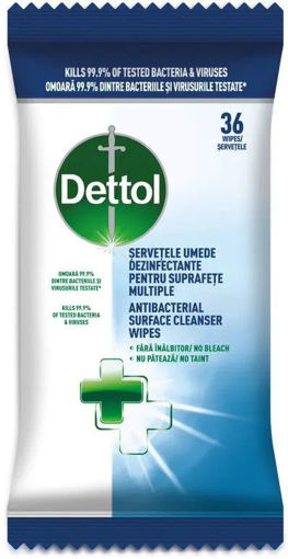 Obrázek z Dettol ubrousky na povrchy  36 ks 