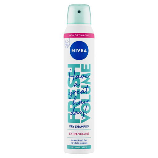 Obrázek z Nivea Fresh & Extra Volume suchý šampon pro všechny typy vlasů 200ml 