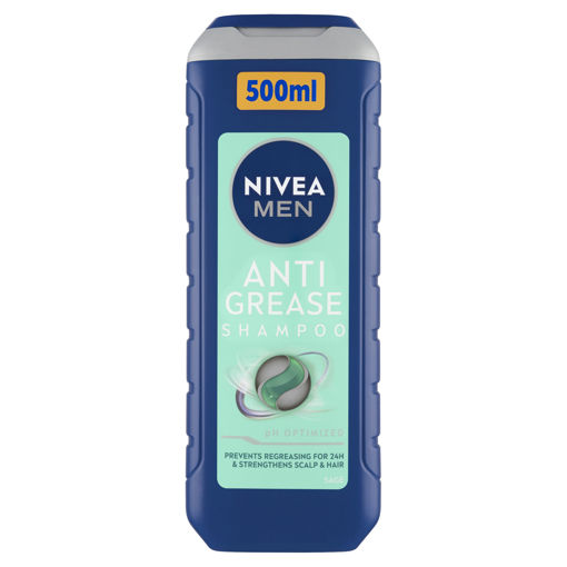 Obrázek z Nivea Men Anti Grease Šampon pro mastné vlasy 500ml 