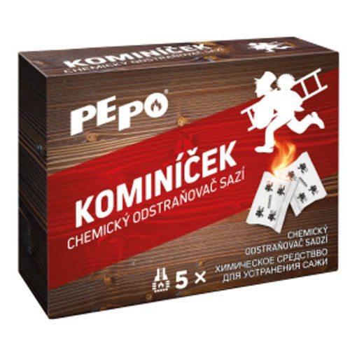 Obrázek z Kominíček chemický odstraňovač sazí 5 ks x 14 g 