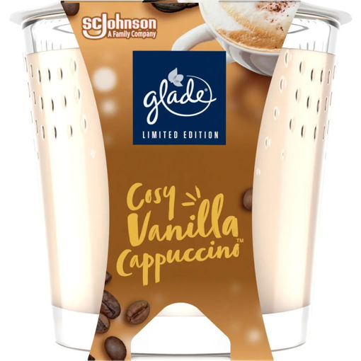 Obrázek z Glade svíčka vonná Vanilla Cappuccino 129 g 