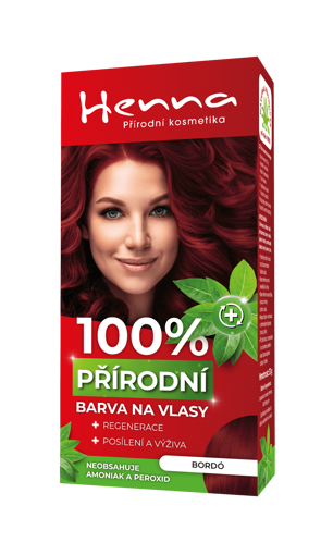 Obrázek z Henna 100% přírodní barva na vlasy Bordó 