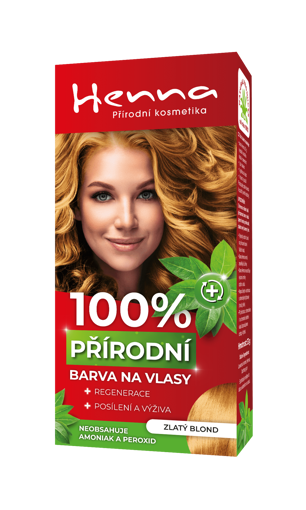 Obrázek z Henna 100% přírodní barva na vlasy Zlatý blond 