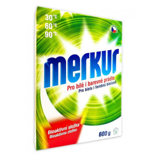Obrázek z Merkur pro bílé i barevné prádlo univerzální prací prášek 12 PD 600 g 