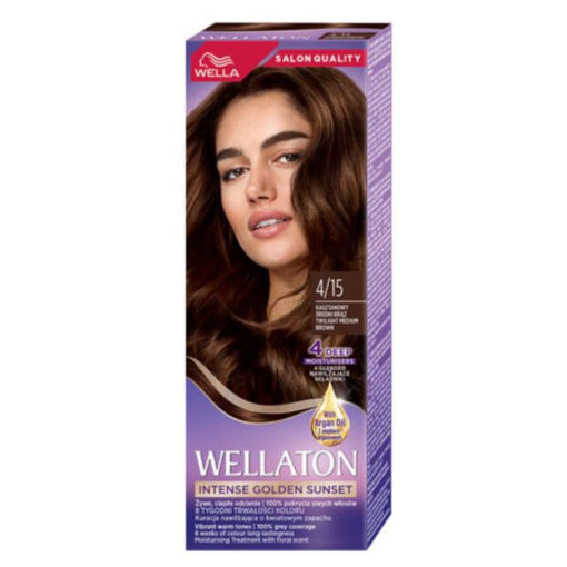 Obrázek z Wella Wellaton barva na vlasy Zářivě Hnědá 4/15 