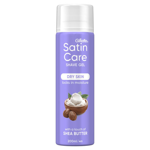 Obrázek z Gillette Satin Care Dry Skin Shea Butter Silk gel na holení 200 ml 