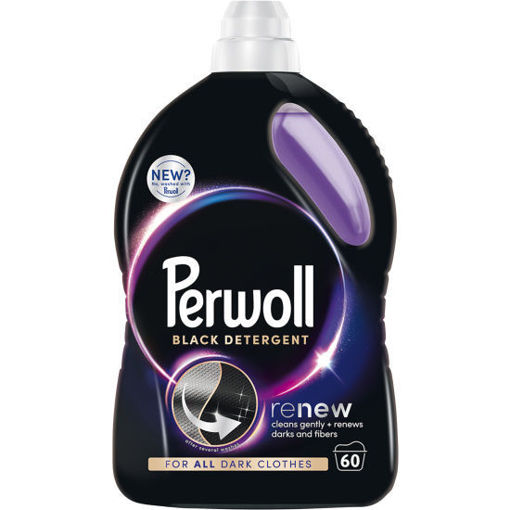 Obrázek z Perwoll prací gel Renew Black prací prostředek na černé a tmavé oblečení 60PD 