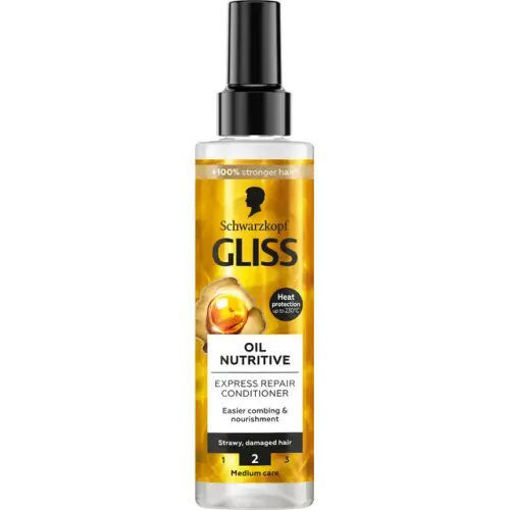 Obrázek z Gliss regenerační expres balzám Oil Nutritive pro hrubé a namáhané vlasy 200 ml 