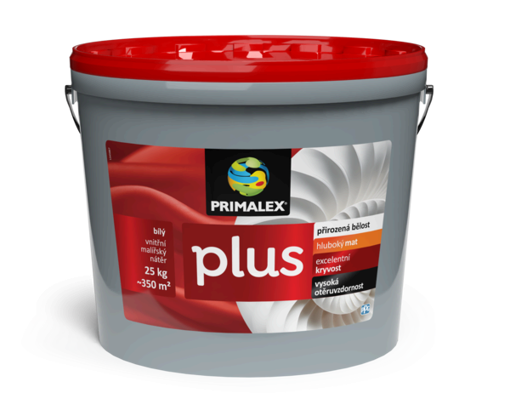 Obrázek z Primalex Plus bílý vnitřní malířský nátěr 25 kg 